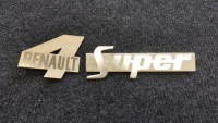 Monogrammes Dorés pour Renault 4 Super 