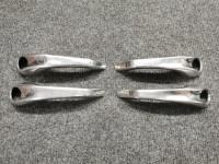 4 Poignées chromées en inox