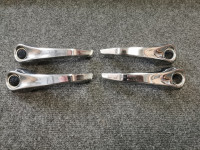4 Poignées chromées en plastique 